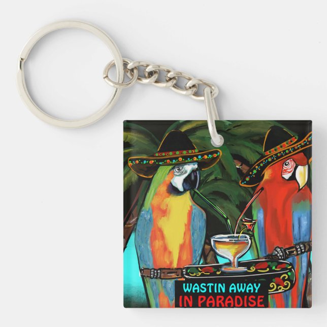 Parrots Key Ring (Front)