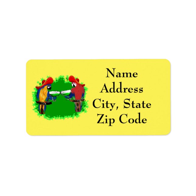 Parrots Label (Front)