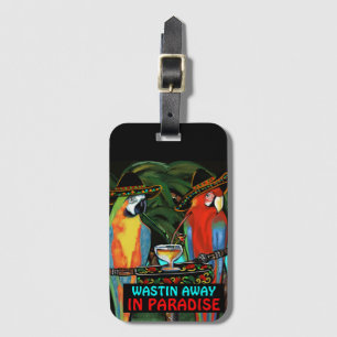 Parrots luggage tag