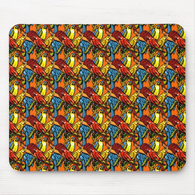 Parrots Mouse Pad (Front)