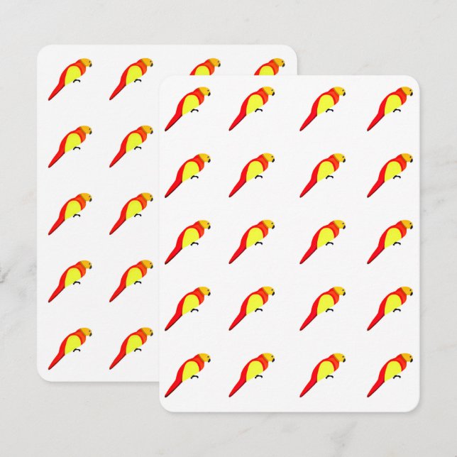 Parrots Note Cards (Front/Back)