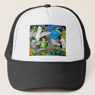 Parrots of the World Trucker Hat