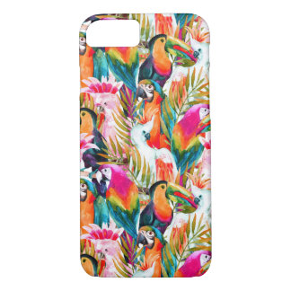 Parrots & Palm Leaves iPhone 8/7 Case