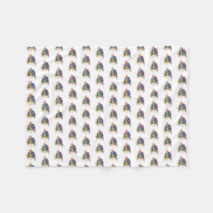 Parrots Pattern Happy Mother's Day Fleece Blanket