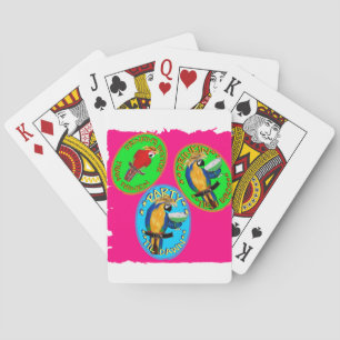 PARROTS PLAYING CARDS