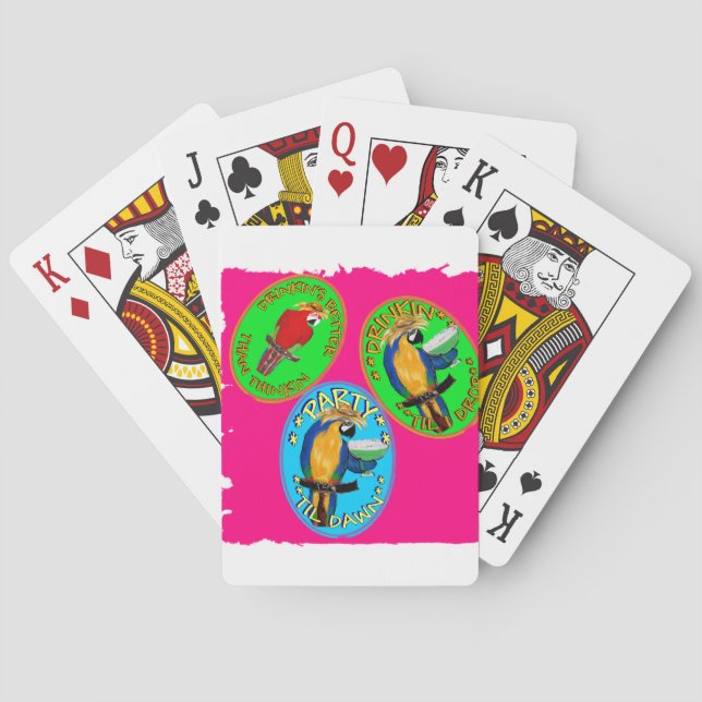 PARROTS PLAYING CARDS (Back)