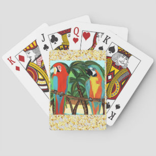 PARROTS PLAYING CARDS
