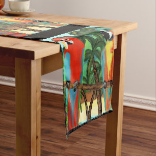 PARROTS SHORT TABLE RUNNER