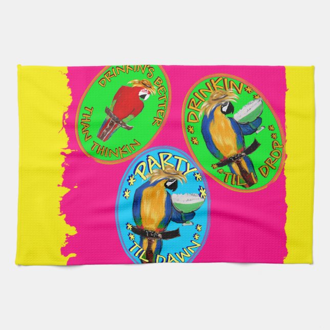 PARROTS TEA TOWEL (Horizontal)
