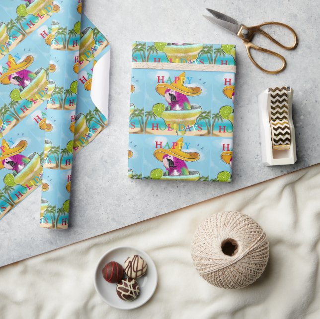 PARROTS  WRAPPING PAPER (Crafts)