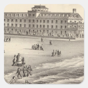 Parry House, Beach Haven, NJ Square Sticker