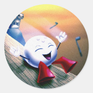 parryslide classic round sticker