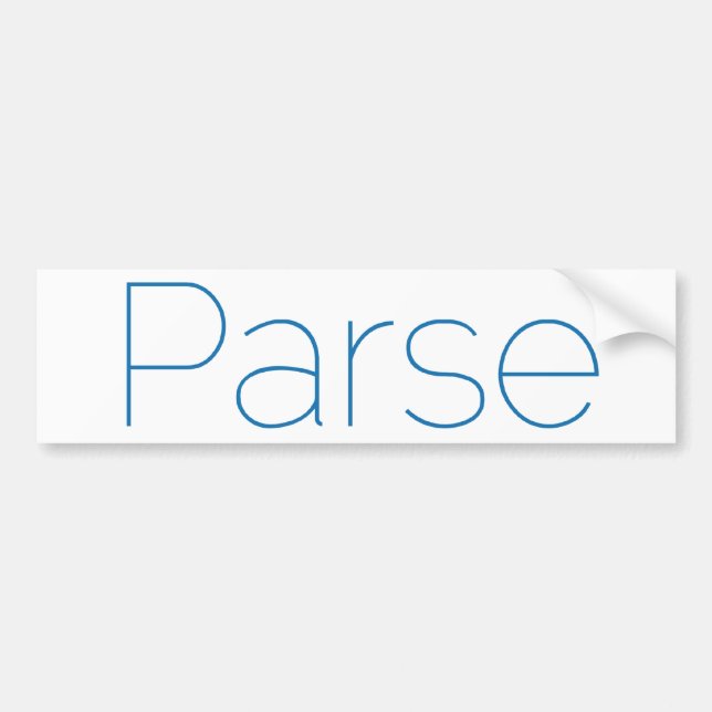 Parse Bumper Sticker (Front)