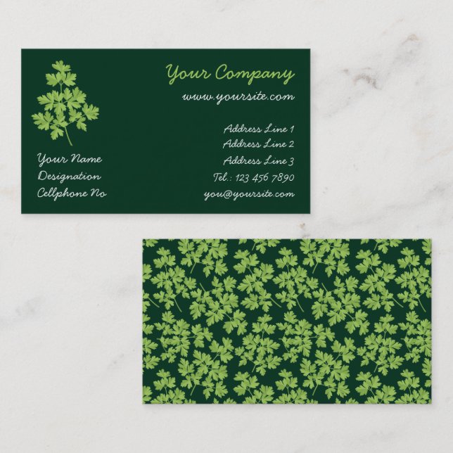Parsley Business Card (Front/Back)
