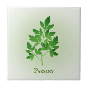 Parsley Herbal Design Ceramic Tile