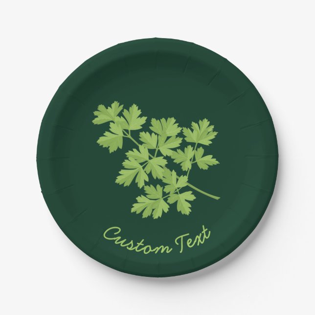 Parsley Paper Plate (Front)