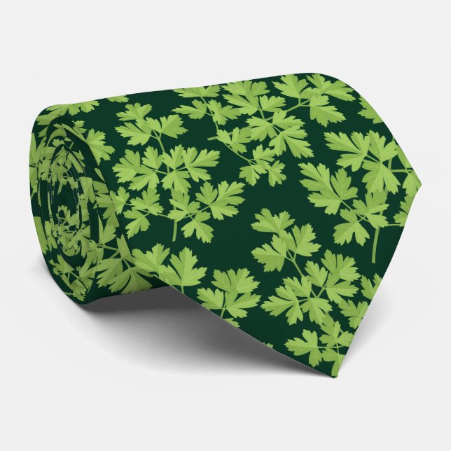 Parsley Pattern Tie (Rolled)