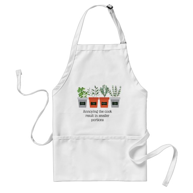 Parsley, Sage, Rosemary & Thyme Herbs Fun Quote Standard Apron (Front)