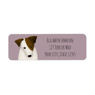 parson jack russell lilac ANY colour return Address Label