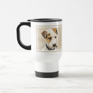Parson Jack Russell Terrier Painting 2 Dog Art Travel Mug
