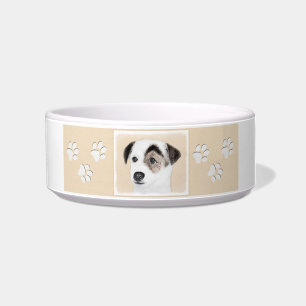 Parson Jack Russell Terrier Painting - Dog Art Bowl
