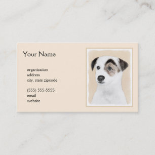 Parson Jack Russell Terrier Painting - Dog Art Business Card