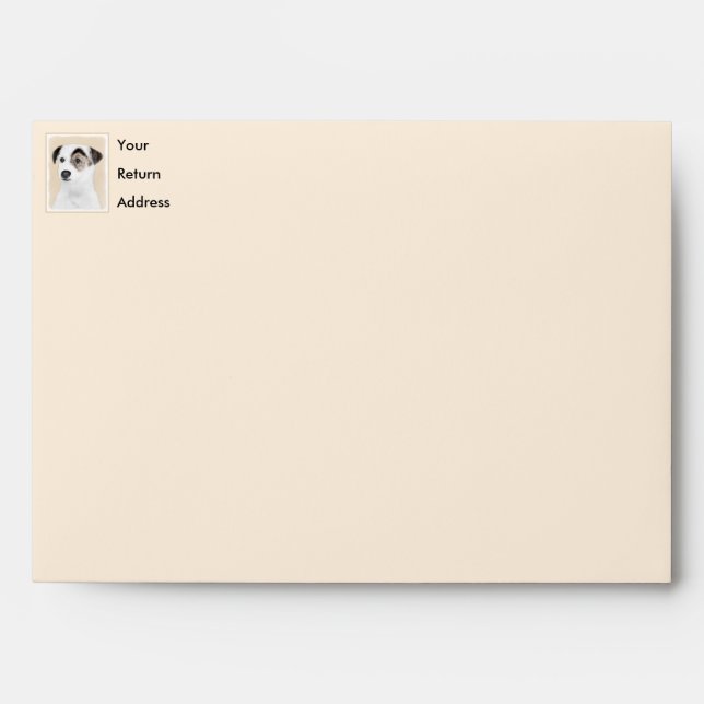 Parson Jack Russell Terrier Painting - Dog Art Envelope (Front)