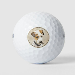 Parson Jack Russell Terrier Painting - Dog Art Golf Balls