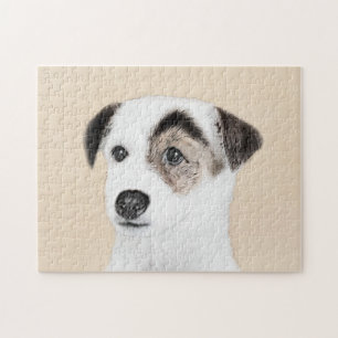 Parson Jack Russell Terrier Painting - Dog Art Jigsaw Puzzle