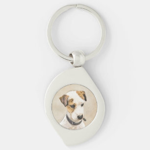 Parson Jack Russell Terrier Painting - Dog Art Key Ring