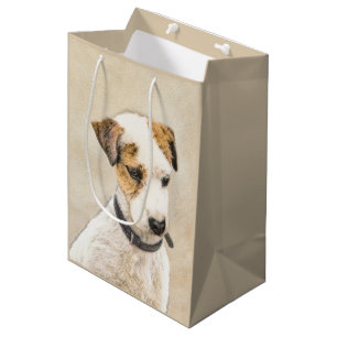 Parson Jack Russell Terrier Painting - Dog Art Medium Gift Bag