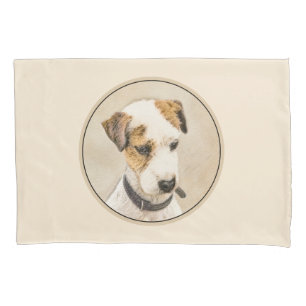 Parson Jack Russell Terrier Painting - Dog Art Pillowcase
