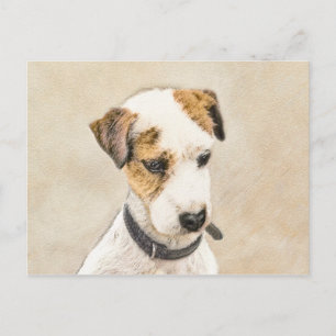 Parson Jack Russell Terrier Painting - Dog Art Postcard