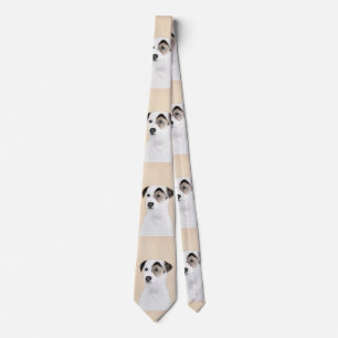 Parson Jack Russell Terrier Painting - Dog Art Tie