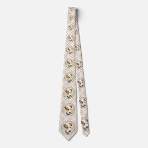 Parson Jack Russell Terrier Painting - Dog Art Tie