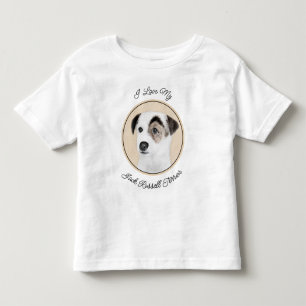 Parson Jack Russell Terrier Painting - Dog Art Toddler T-Shirt