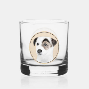 Parson Jack Russell Terrier Painting - Dog Art Whiskey Glass