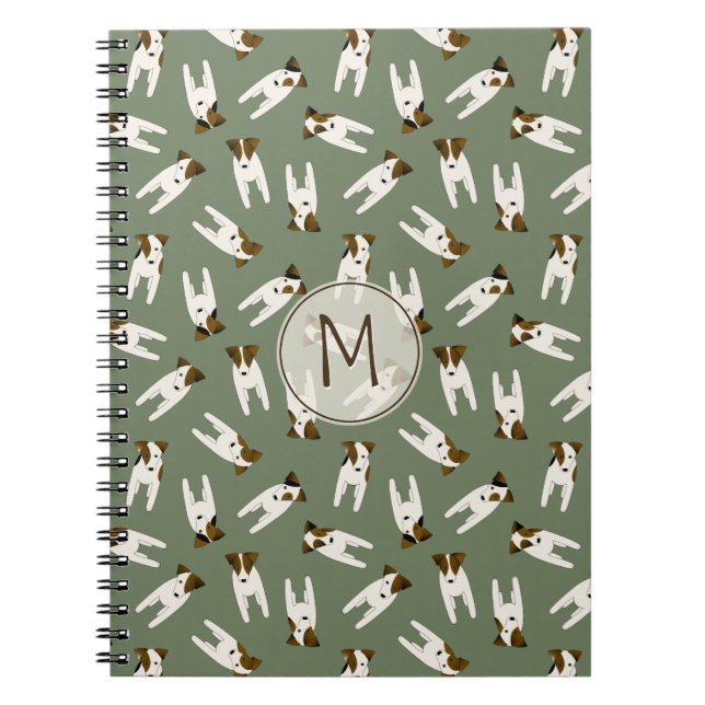 Parson / Jack Russell Terrier sage or ANY colour Notebook (Front)