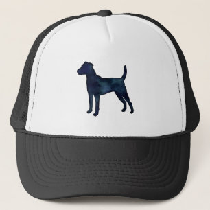 Parson Russel Terrier Black Watercolor Trucker Hat