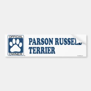 Parson Russell Terrier Blue Bumper Sticker