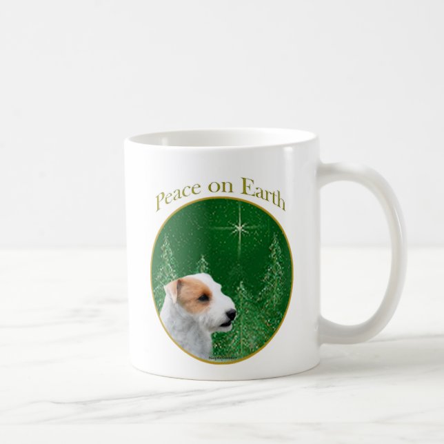 Parson Russell Terrier (broken) Peace Coffee Mug (Right)