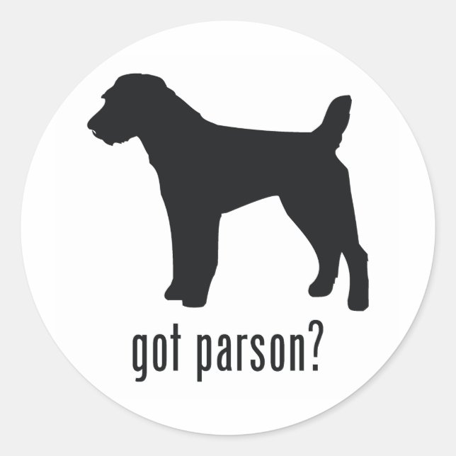 Parson Russell Terrier Classic Round Sticker (Front)