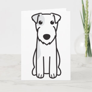 Parson Russell Terrier Dog Cartoon Card