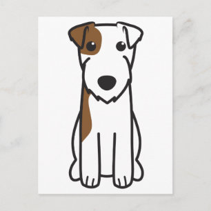 Parson Russell Terrier Dog Cartoon Postcard