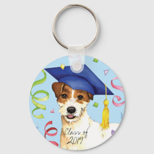 Parson Russell Terrier Graduate Key Ring