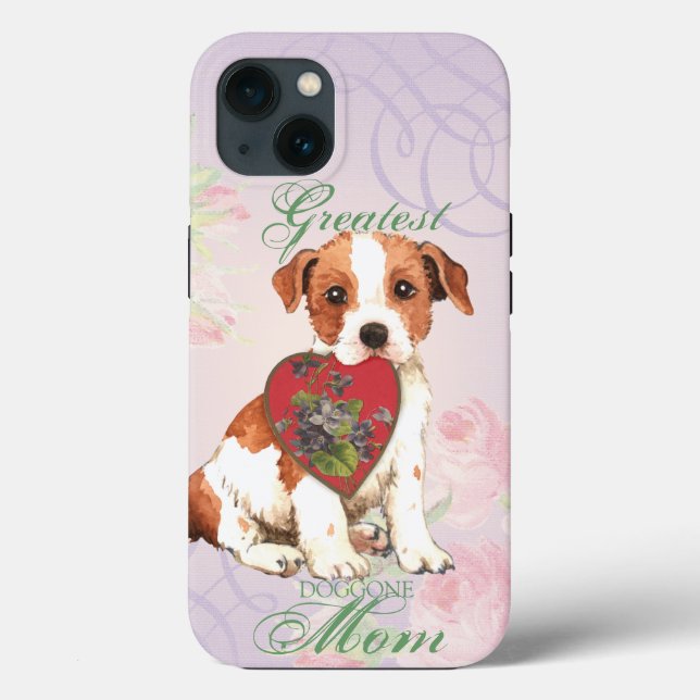 Parson Russell Terrier Heart Mum Case-Mate iPhone Case (Back)