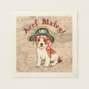 Parson Russell Terrier Pirate Napkin