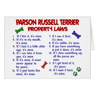 PARSON RUSSELL TERRIER Property Laws 2