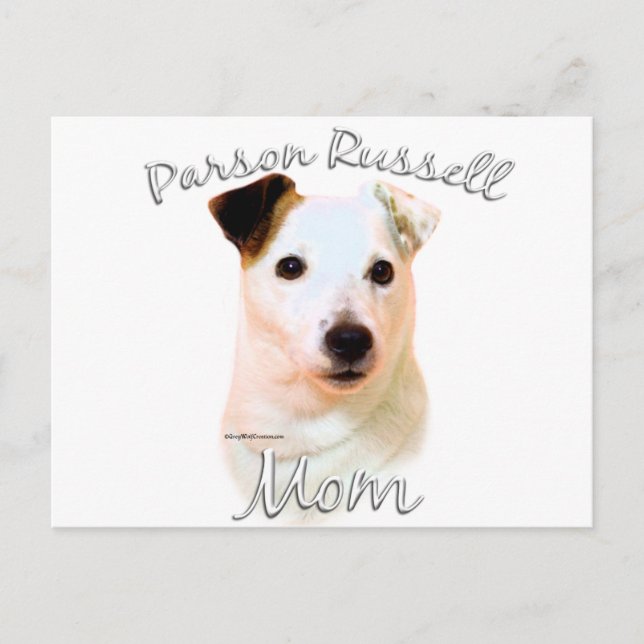 Parson Russell Terrier (smooth) Mum 2 Postcard (Front)