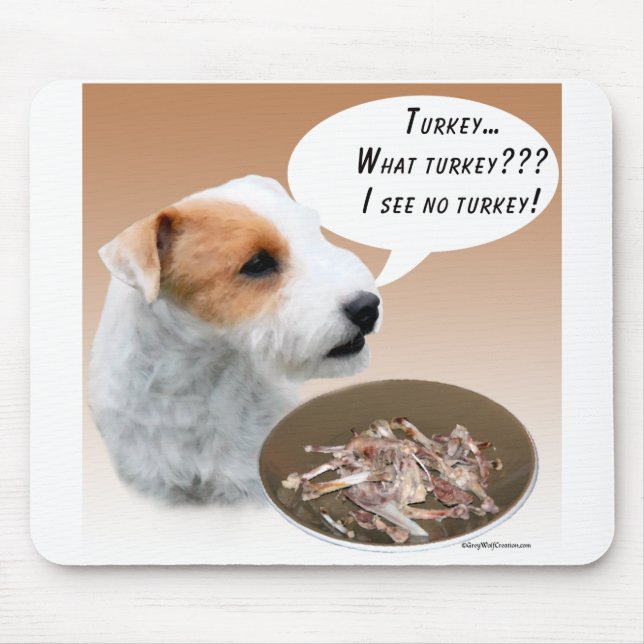 Parson Russell Terrier Turkey Mouse Pad (Front)